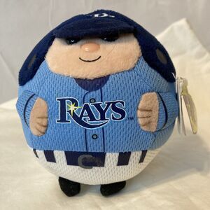 TY MLB Tampa Bay Rays Beanie Baby Ballz  (5" x 5" x5") NEW w/tags Plush Souvenir